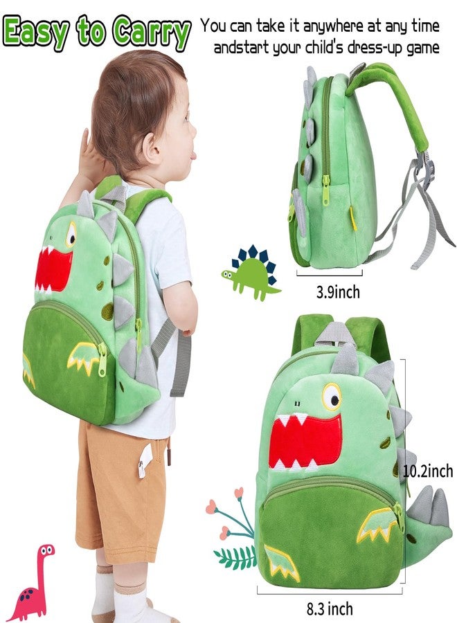 PEDOLLTREE Reborn Baby Dolls Clothes Accessories Dinosaur Outfit Set 12 Pcs Set for 17-22 Inch Reborn Doll Newborn Baby Boy with Green Dinosaur Backpack - Image 5