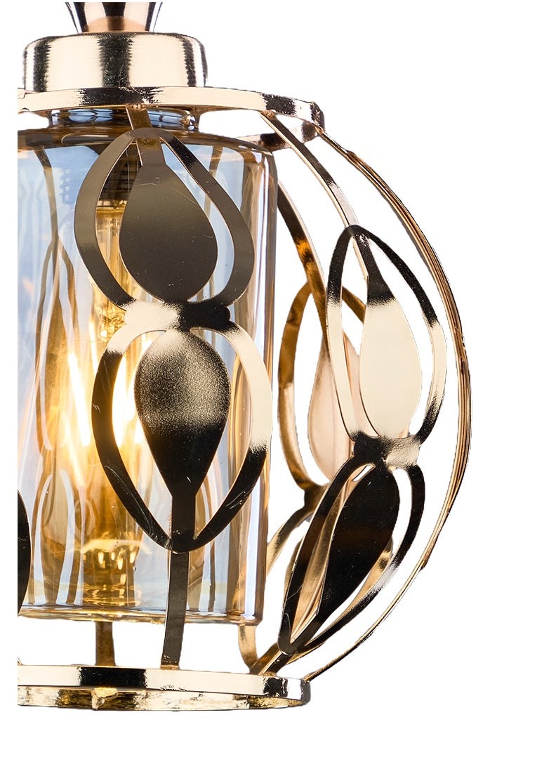 NAGAFA SHOP - Glassy Gold Cell Modern Ceiling Lamp - Image 1