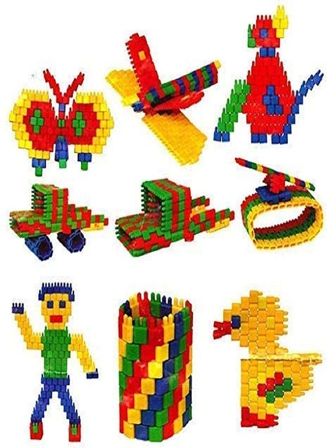 plutofit Smart Activity Fun and Learning Blocks for Kids, Multi Color Building Bricks Building Blocks for Kids Gift Toy - 400Pcs - Image 4