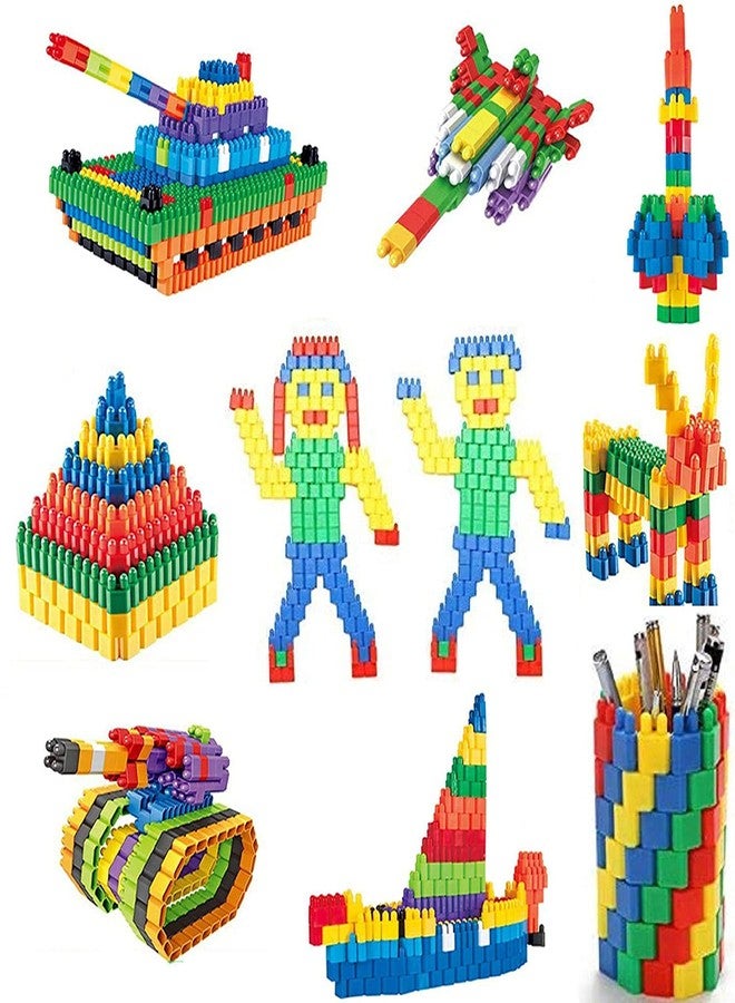 plutofit Smart Activity Fun and Learning Blocks for Kids, Multi Color Building Bricks Building Blocks for Kids Gift Toy - 400Pcs - Image 5
