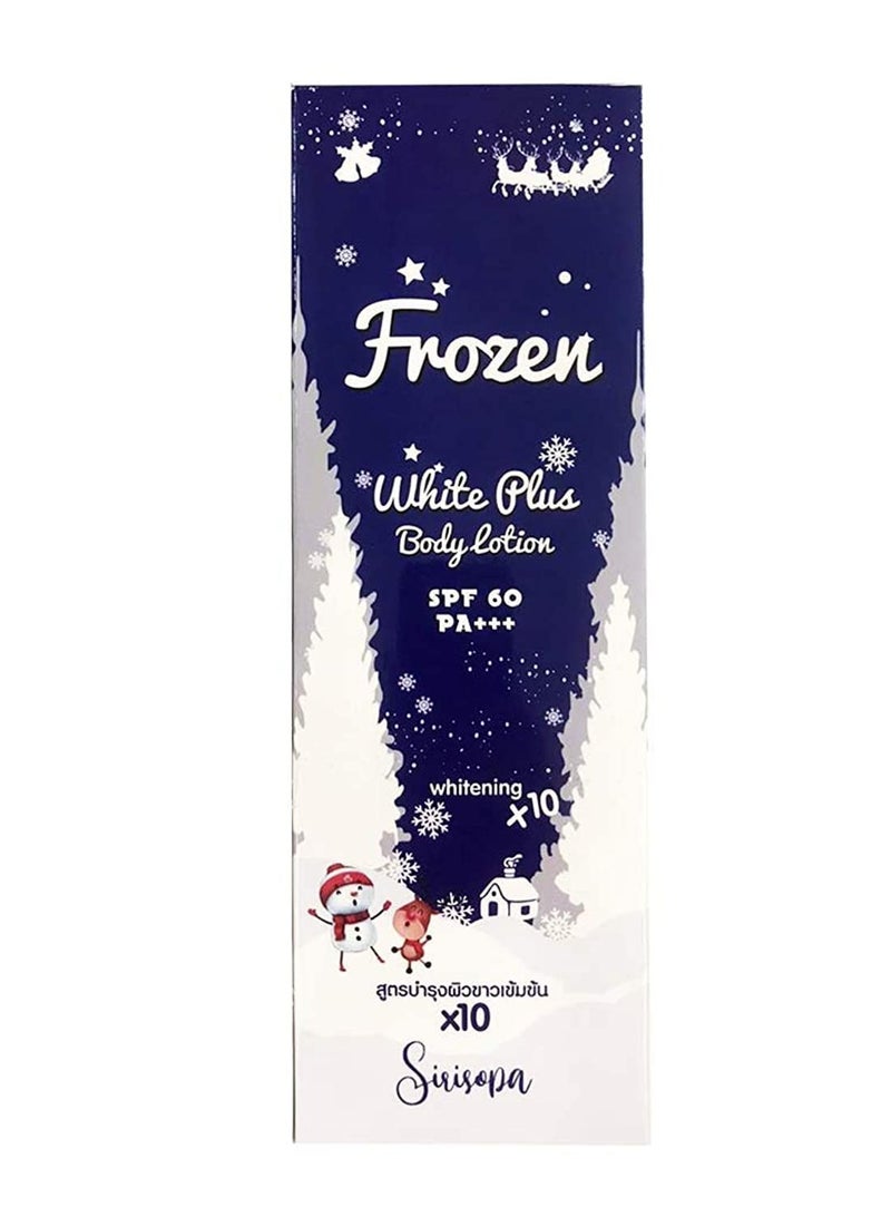 Frozen Collagen Frozen White Plus Body Lotion SPF 60 PA+++ – Whitening x10 Intensive Brightening & UV Protection – Long-Lasting Hydration – 200ml