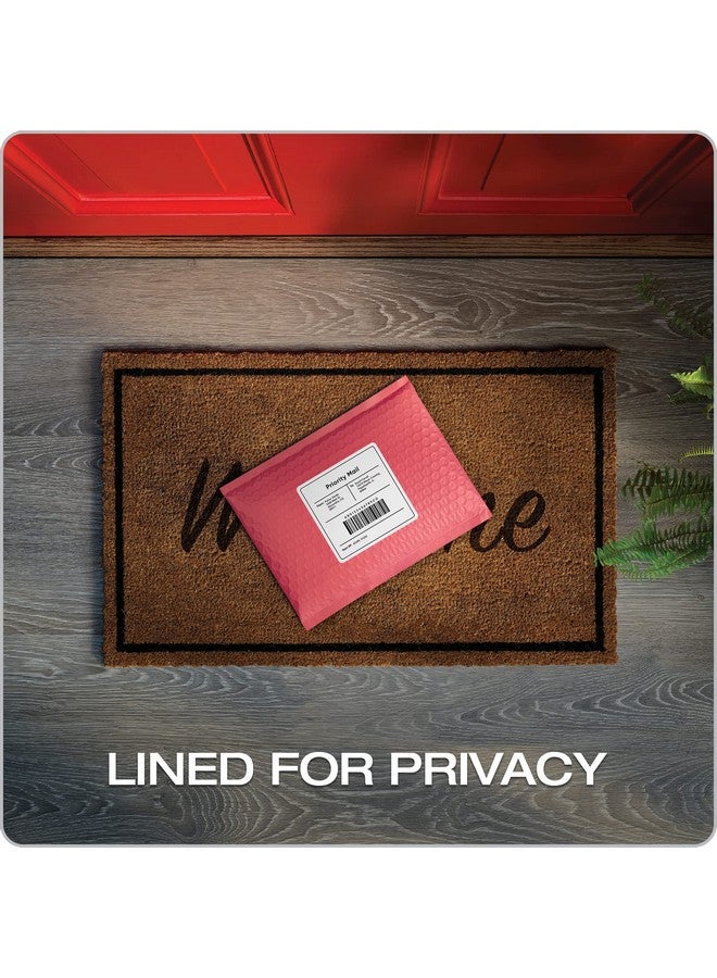 كوالتي بارك فقاعات بريدية 6 × 10 بوصة مرجاني بولي بريدية مظاريف مبطنة مغلفات شحن مقاومة للماء ذاتي الختم 50 لكل صندوق (Qua85866) - Image 5