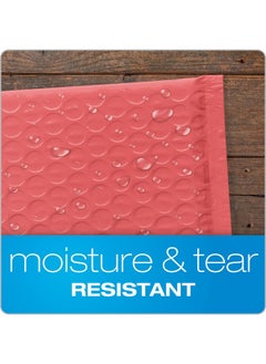 Quality Park Bubble Mailers 6 X 10 Inch Coral Poly Mailers Padded Envelopes Shipping Envelopes Water Resistant Self Seal 50 Per Box (Qua85866)  - Image 2