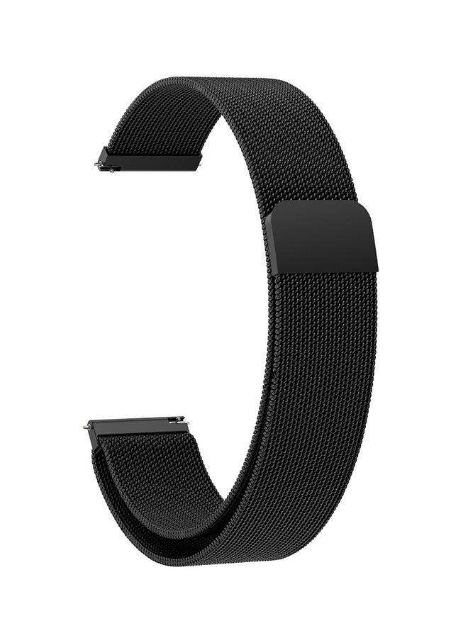 S-Color Huawei Watch Milanese Band Compatible with Huawei Watch GT4 41mm for Women Men Magnetic Milanese Stainless Steel Bands for Huawei Watch Black - Image 2