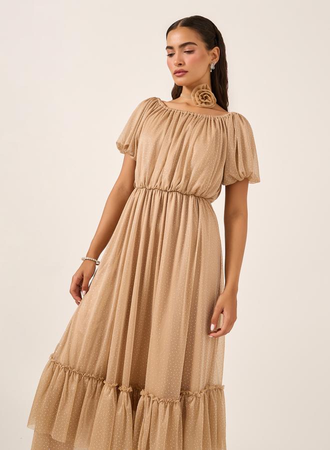 Styli Ruffled Hemline Dress  - Image 3