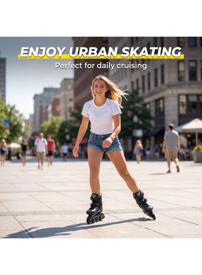 ROSELLE Inline Skates for Women Men, Outdoor Street Blades Roller Adult Male Female, Professional Fitness Roller Skates Blades for Unisex - Image 5