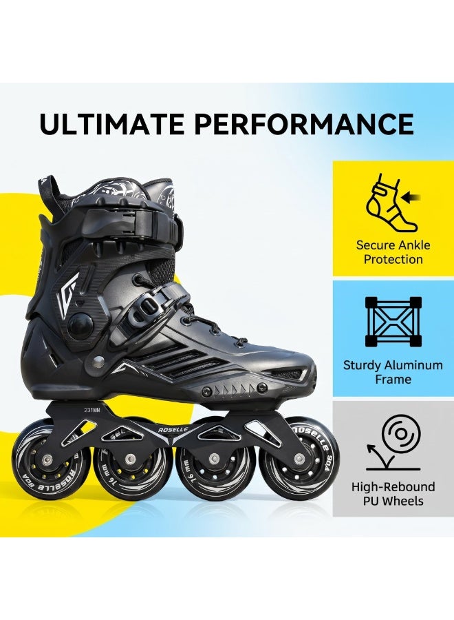 ROSELLE Inline Skates for Women Men, Outdoor Street Blades Roller Adult Male Female, Professional Fitness Roller Skates Blades for Unisex - Image 2