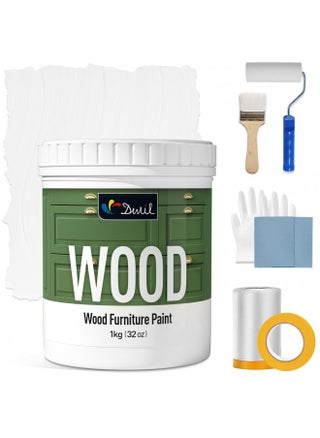 DWIL Matte Finish Furniture Paint - 32 Oz All-in-One Kit for Cabinets, Doors, Tables, and Dressers Refinishing - Water-Based, Non-Toxic & Odorless, Easy to Apply(White)-With Tools - pzsku/ZCE5FEEC3668FC6C1C187Z/45/_/1731699880/db0c75a0-c0d2-4384-b015-c400296cafa5