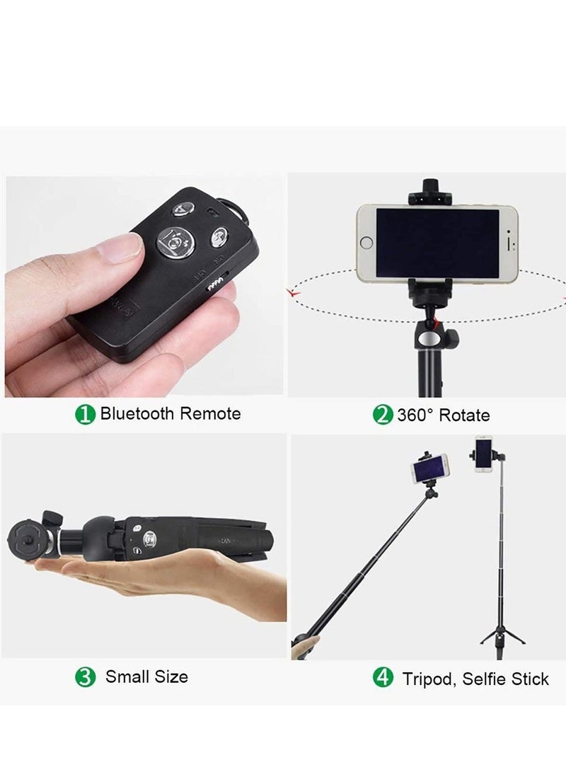 2-in-1 Mini Desktop Tripod Selfie Stick with Phone holder Remote Controller Max. Load 0.22kg for iPhone 7 7plus Xiaomi Samsung - Image 5