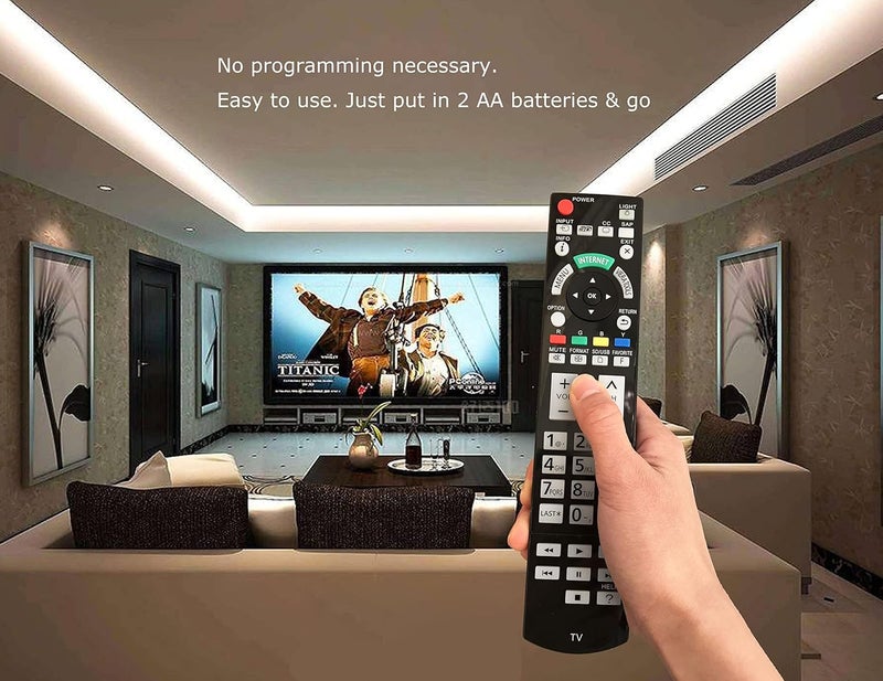 BOMAZ Replacement Remote Controller for Panasonic TVs TC-P46G10 TC-P50GT30 TC-P50G20 TC-P60ST30 TC-60PS34 - Image 2