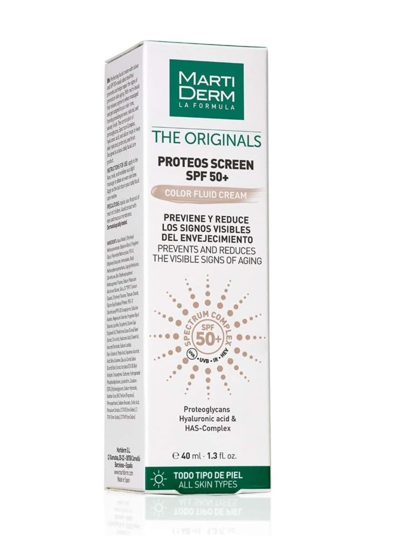 Proteos Screen Spf 50+ Cream Color - 40ml