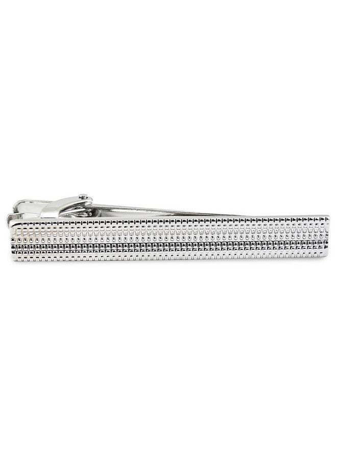Peluche Silver Squares - Normal Tie Pin for Men - Image 4