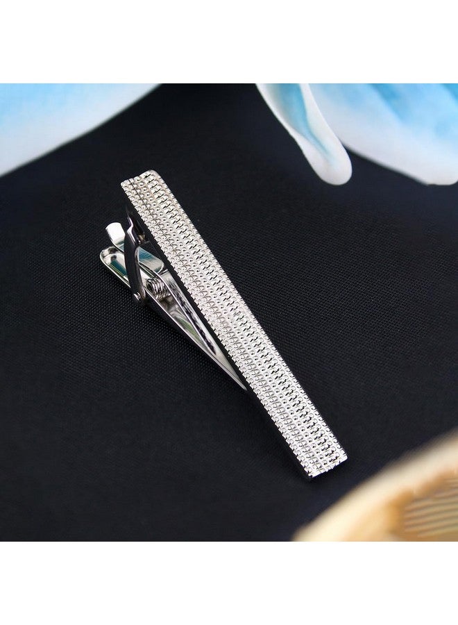 Peluche Silver Squares - Normal Tie Pin for Men - Image 2