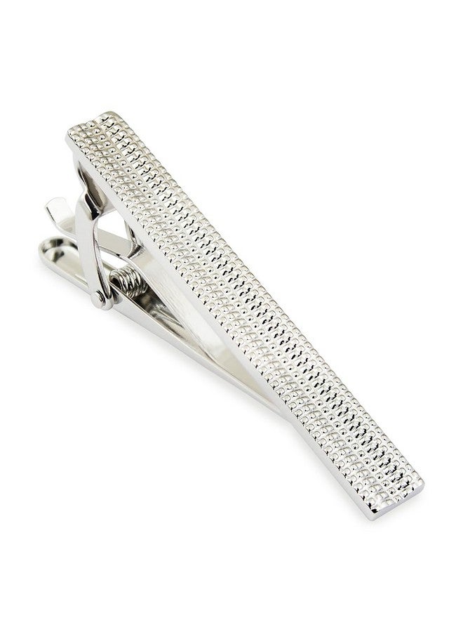 Peluche Silver Squares - Normal Tie Pin for Men - Image 1