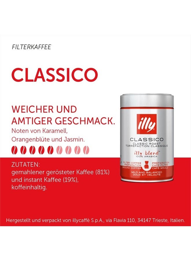 Illy Classico Classic Roast Filter Ground Coffee, 8.8 oz - Image 2
