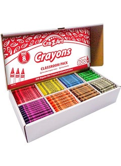 Cra-Z-Art Crayon Bulk Class Pack 800Ct 8 Assorted Colors  - Image 1