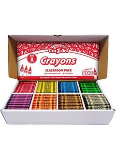 Cra-Z-Art Crayon Bulk Class Pack 800Ct 8 Assorted Colors  - Image 2