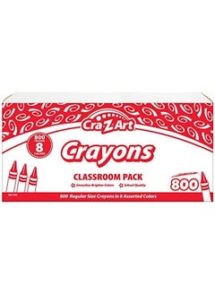 Cra-Z-Art Crayon Bulk Class Pack 800Ct 8 Assorted Colors  - Image 3