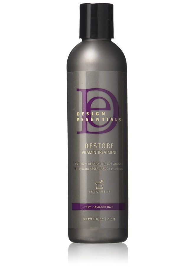 Design Essentials Restore Vitamin Treatment for Natural Dry Damaged Hair, White, 8 Fl Oz - Image 1