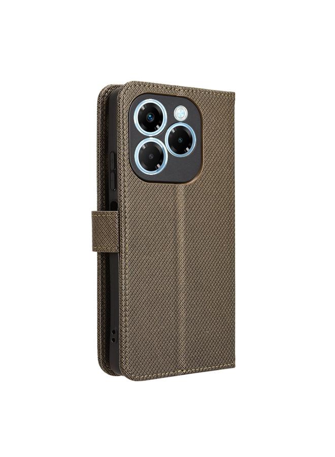 زبون جراب لهاتف Infinix Note 40X 5G مصنوع من الجلد بتصميم ماسي - Image 3