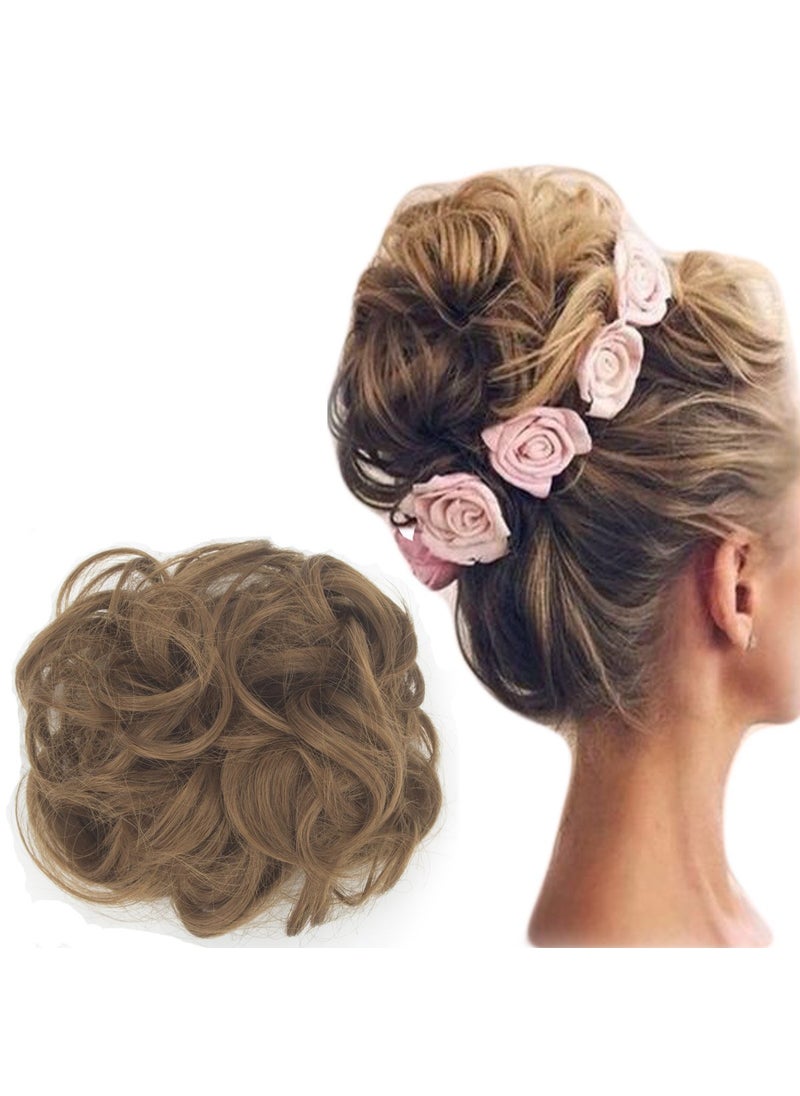 FOCUSSEXY - Focussexy Scrunchie Bun Up Do Hair piece Hair Ribbon Ponytail Extensions Wavy Curly or Messy 14 Difference Colors - Image 1
