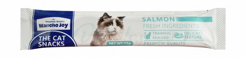 Wancho Cat Treats with Salmon, 15 g - Image 1