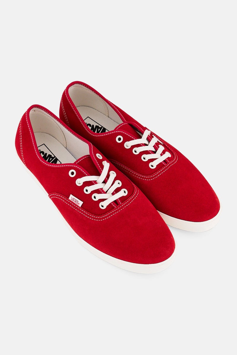 VANS Men Authentic Lowpro Lace Up Training Shoes, Red - Image 2