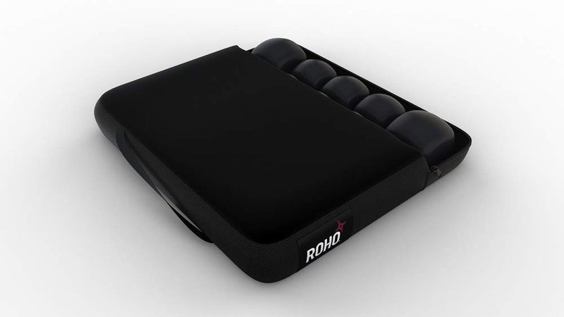 ROHO MOSAIC Cushion, Heavy Duty, Inflatable Seat Cushion for Office Chair, Wheelchair, Cars, Home Living, & Back Pain Support, Adjustable Cushion with Stretchable Cover & Non-Skid Bottom, 18" x 16" - Image 4
