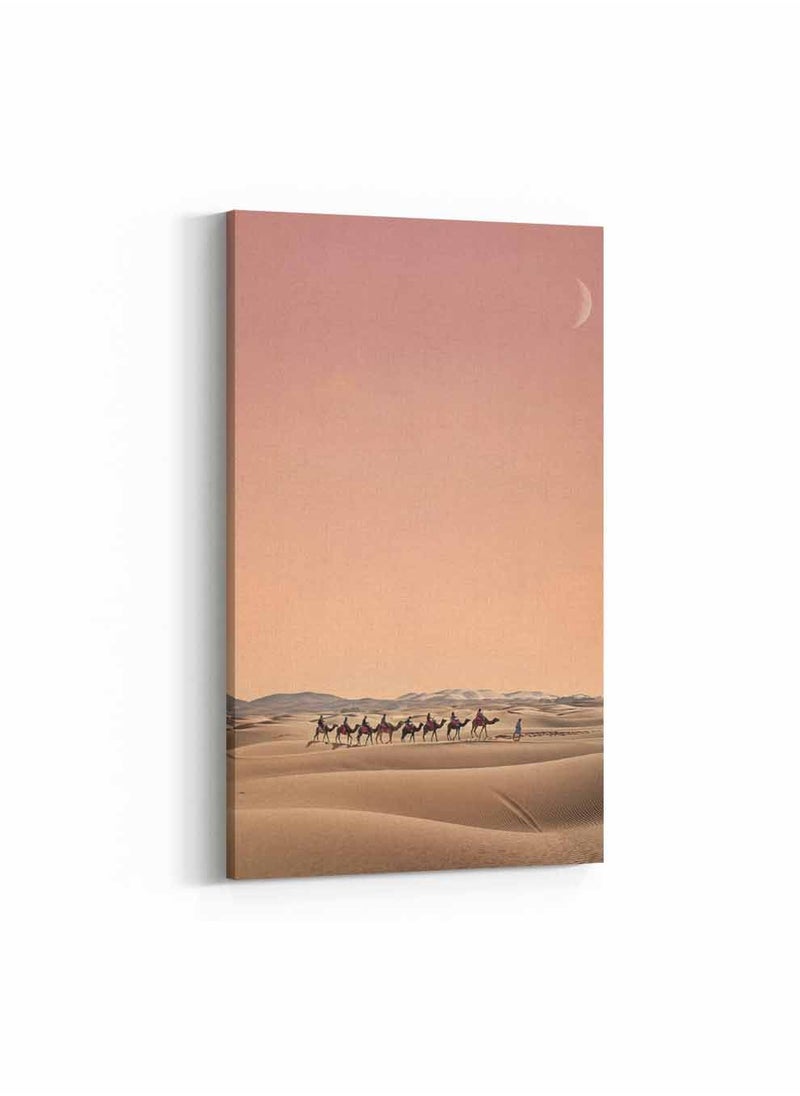 لوحة لوحة كانفاس على إطار خشبي، تصميم مجموعة من الجمال فى الصحراء الكبرى، للمنزل، غرفة المعيشة، المكتب، الديكور  - Image 1