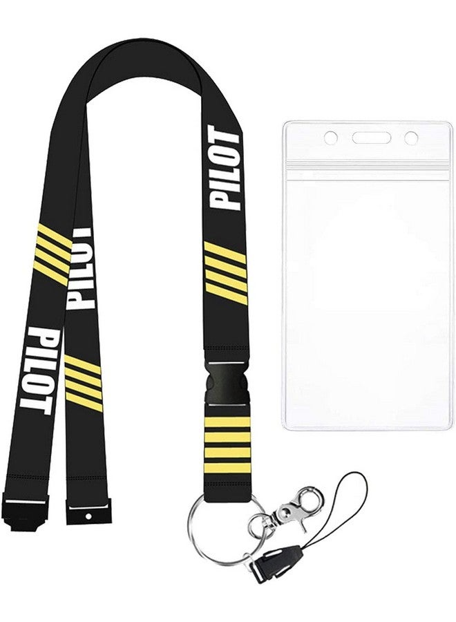 ALAMSCN Key Lanyard Keychain Id Badge Holder Detachable Neck Strap Safety Lanyards (Pilot *3) - Image 2