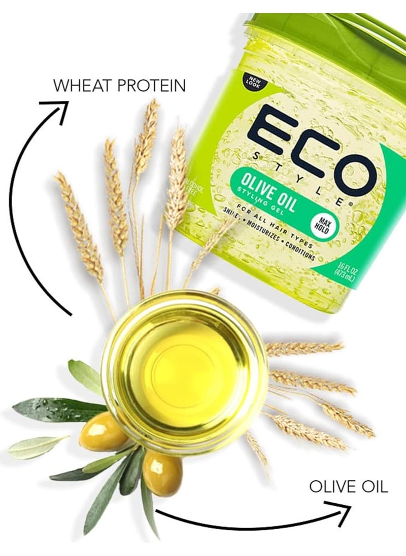 ECO STYLER Eco Style Olive Oil Styling Gel Green 236ml  - Image 2