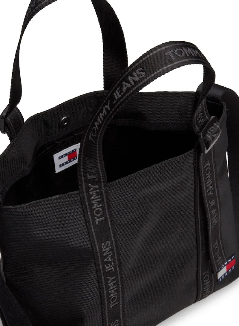 TOMMY JEANS Women's Essential Daily Mini Tote Bag - Polyester, Black