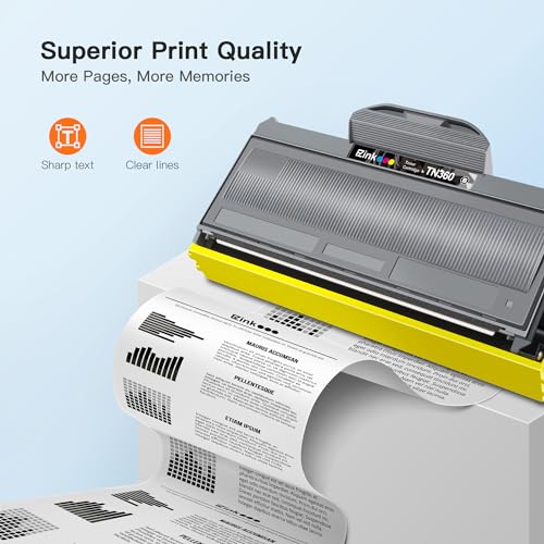 E-Z Ink خراطيش حبر متوافقة E-Z Ink بديل لـ Brother TN330 TN360 TN-330 TN-360 عالية الإنتاجية متوافقة مع DCP-7040 DCP-7030 MFC-7840W HL-2140 MFC-7340 MFC-7440N HL-2170W HL-2150N (1 أسود) - Image 3