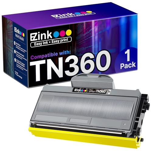 E-Z Ink خراطيش حبر متوافقة E-Z Ink بديل لـ Brother TN330 TN360 TN-330 TN-360 عالية الإنتاجية متوافقة مع DCP-7040 DCP-7030 MFC-7840W HL-2140 MFC-7340 MFC-7440N HL-2170W HL-2150N (1 أسود) - Image 1