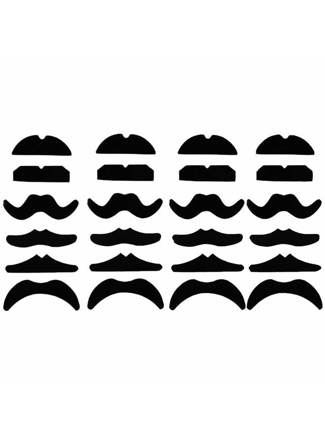 Haawooky 24 PCS Fake Moustaches,Moustache Party,Moustache for Masquerade Party and Performance - Image 1