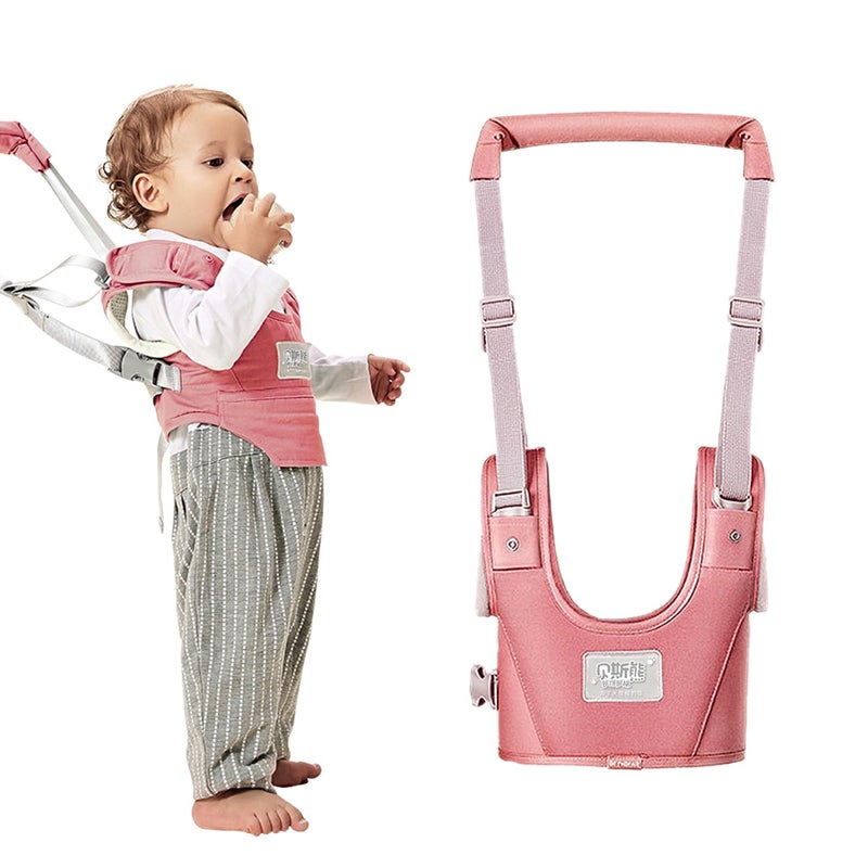 Bethbear Baby Walking Harness-Handheld Assistant Belt- Toddler Infant Walking Aid for Trainer & Support 7-24 Month Old (all-season-Pink-1817) - Image 1