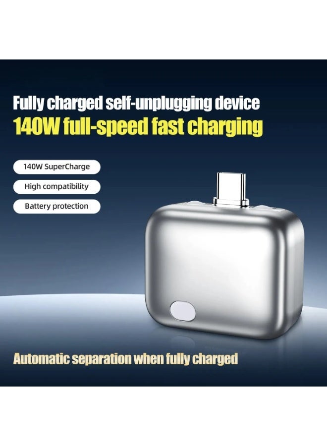 140W Type-C Charging Protection Adapter – Auto Power-Off USB-C Plug with Dual Current Recognition - Image 2