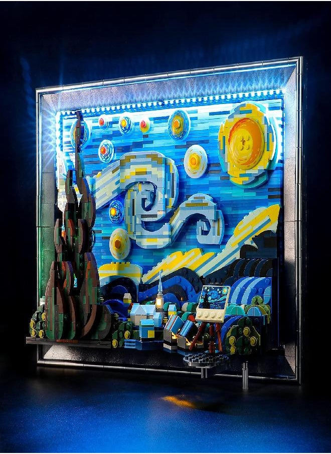 BRIKSMAX BRIKSMAX Led Lighting Kit for LEGO-21333 Vincent Van Gogh - The Starry Night - Compatible with Lego Ideas Building Blocks Model- Not Include The Lego Set(Remote-Control Version)  - Image 5