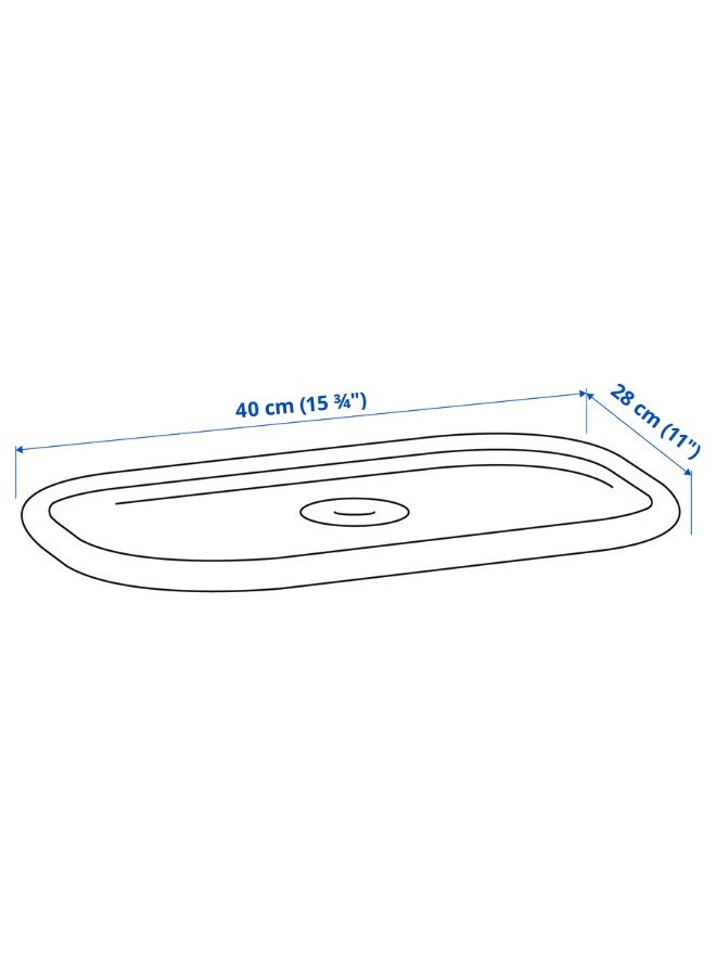 غطاء، أبيض، 40×28 سم - Image 2