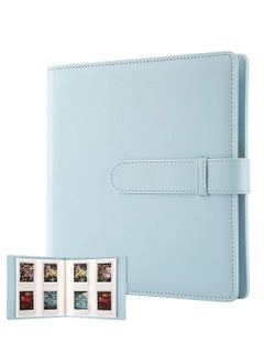 NANAO ألبوم كتاب صغير من قطع Moment، ألبوم صور يحتوي على 256 جيبًا لكاميرا Fujifilm Instax Mini 11 90 70 50S 26 25 9 8+ 8 7S للكاميرا الفورية (أزرق)  - Image 1
