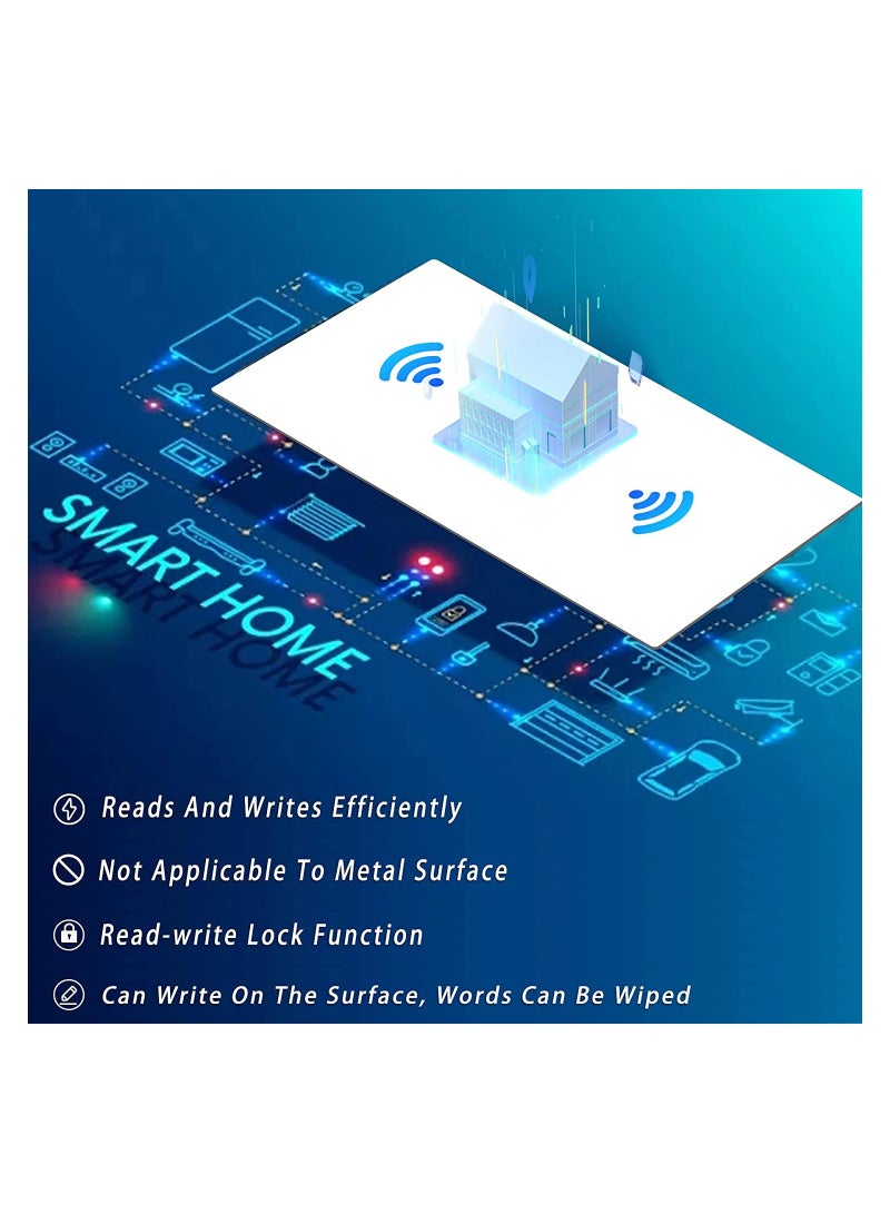 12 قطعة بطاقة NFC التسمية NTAG215 البلاستيكية ، فارغة يمكن طباعة بطاقة NFC NTAG215 ، بطاقة حجم ISO ، 504 بايت ذاكرة متوافقة مع Tagmo ، ومناسبة لجميع الهواتف التي تدعم NFC - Image 4