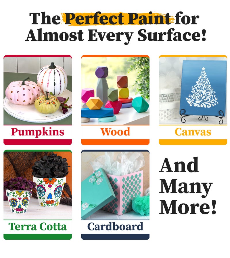 DecoArt Americana Acrylic Paint Set â€“ Popular Colors, 18 Bottles (2 fl oz) â€“ Art and Craft Acrylic Paints for Canvas, Wood, and More - Image 5