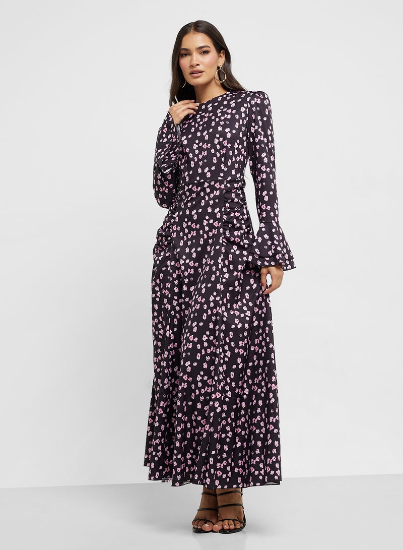 ELLA Ditsy Print Dress  - Image 4