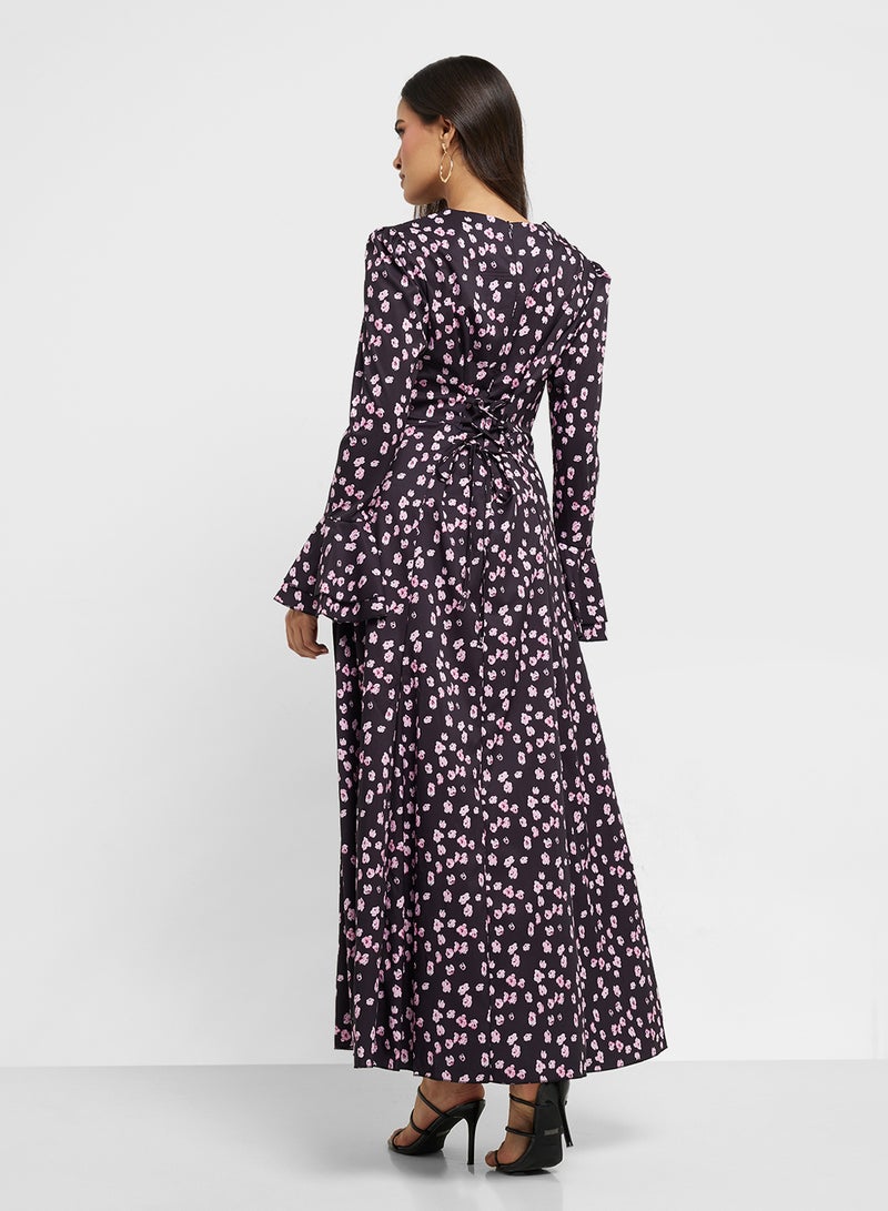 ELLA Ditsy Print Dress  - Image 2