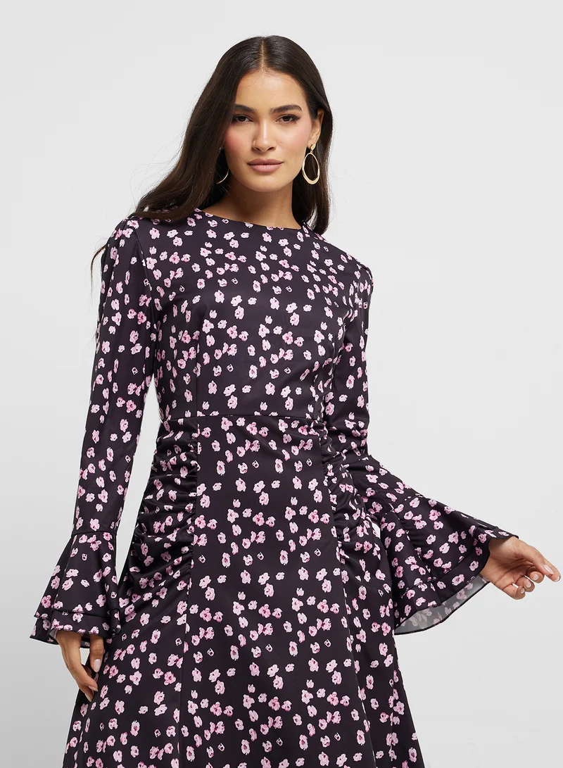 ELLA Ditsy Print Dress