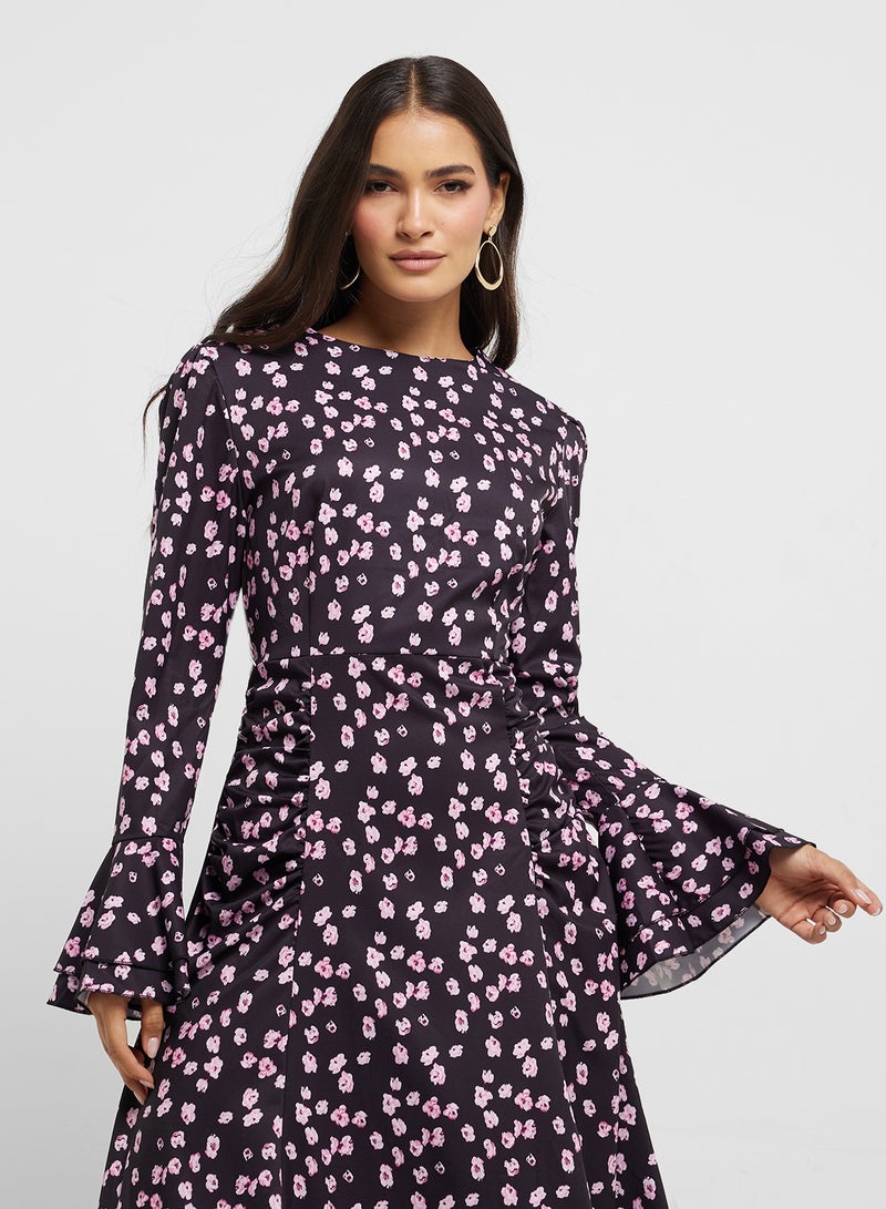 ELLA Ditsy Print Dress  - Image 3