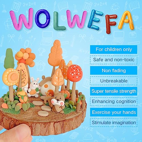 Wolwefa 100g Foam Clay, Air Dry Clay for Adults, Colored Foam Clay, Black Air Dry Ultra Light Clay, Non-Toxic, Non-Sticky, Ideal Gift for Boys and Girls - Image 4