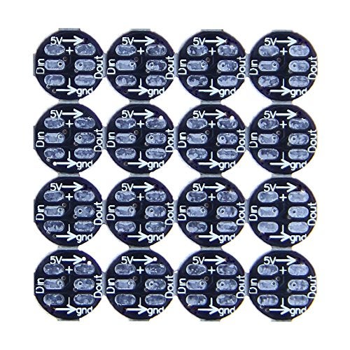 ALITOVE 100pcs WS2812B Addressable 5050 Smart RGB LED Pixel Light on Black Heat Sink PCB Board 5V DC Compatible with Raspberry Pi for DIY Lighting Project - Image 5