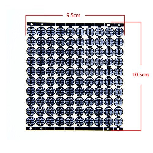 ALITOVE 100pcs WS2812B Addressable 5050 Smart RGB LED Pixel Light on Black Heat Sink PCB Board 5V DC Compatible with Raspberry Pi for DIY Lighting Project - Image 3
