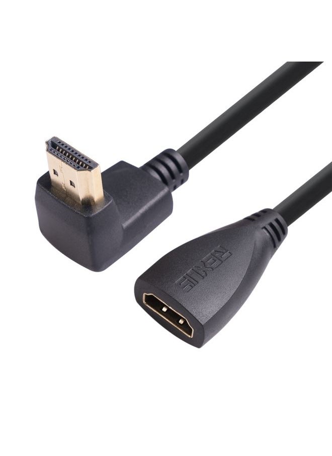 BURAQ HD270-03 30cm HDMI Male Elbow to Female Adapter Cable, Type:270 Degrees  - Image 2